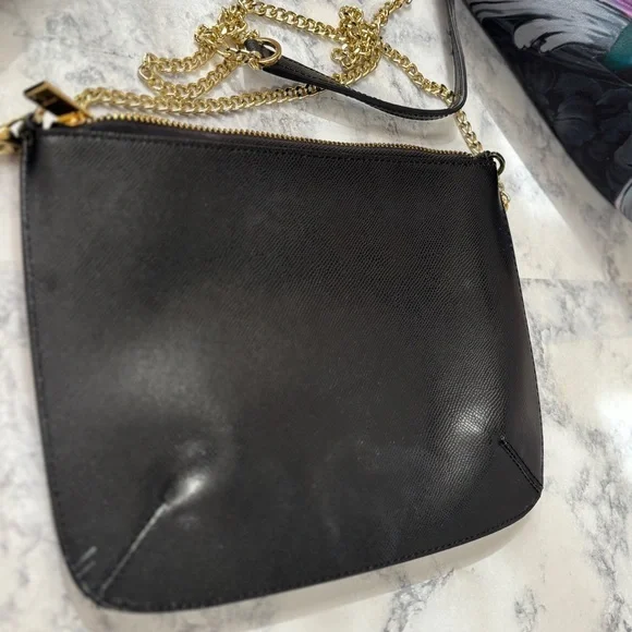 Ted Baker Black Crossbody Bag with Gold Accents - Picture 5 of 7